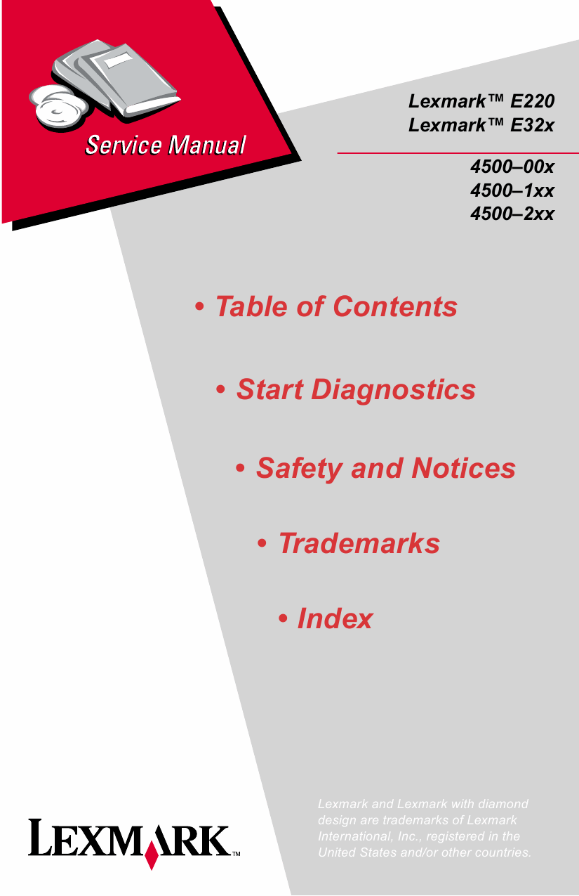 Lexmark E E321 E220 E320 E322 E322n E323 E323n 4500 Service Manual-1